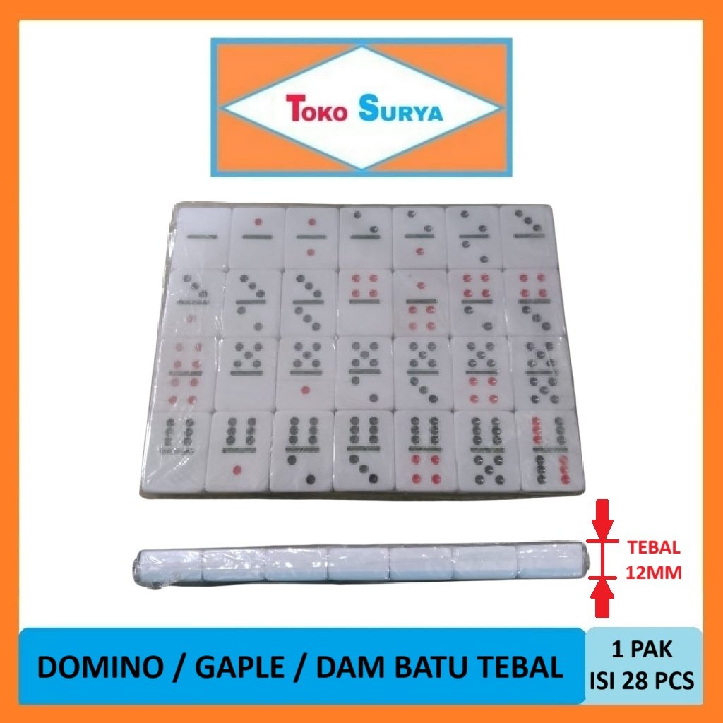 Domino Batu / Dam Batu Tebal / Batu Gaple / Dam Gaplek