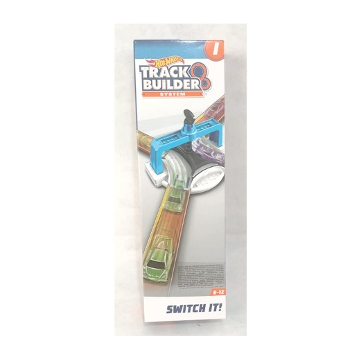 Hot Wheels Trackbuilder Part "Crash it" switch lanes or crash it