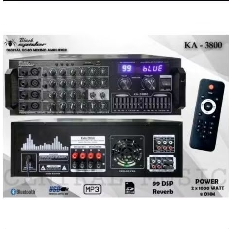 AMPLI BLACK SPIDER KA3800 AMPLIFIER BLACKSPIDER KA 3800
