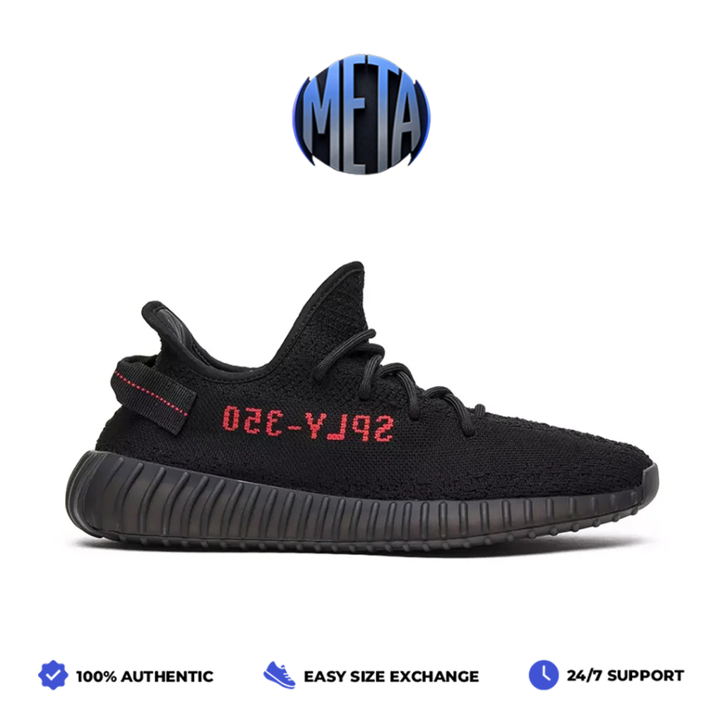 Meta Shoes - Adidas Yeezy 350 Boost V2 Bred Black Red