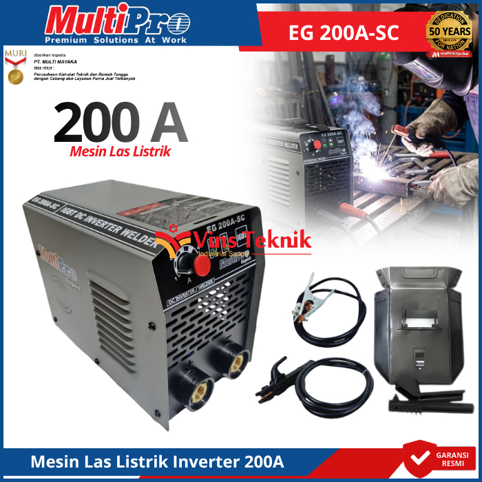 MULTIPRO EG200A-SC Inverter Multipro Mesin Las Listik EG 200 A Las Inverter EG 200A
