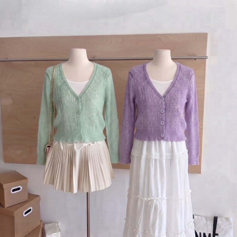 MAMAMARA - Cardigan Outer Rajut Tipis Luaran Santai Adem Knitwear Simple Daily