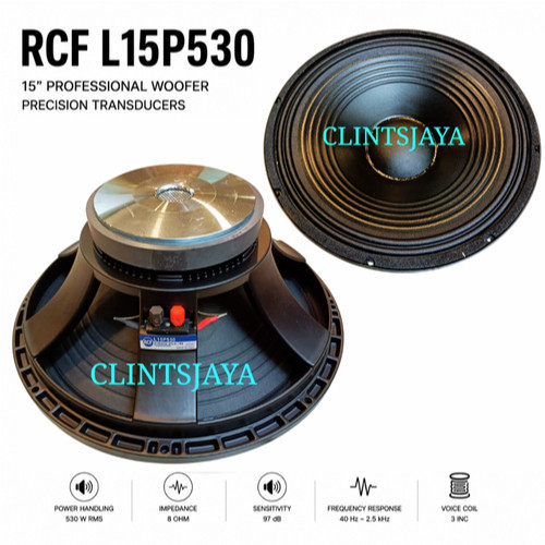 RCF L15P530 Woofer 15 Inch 530W RMS 8 Ohm Voice Coil 4 Inch