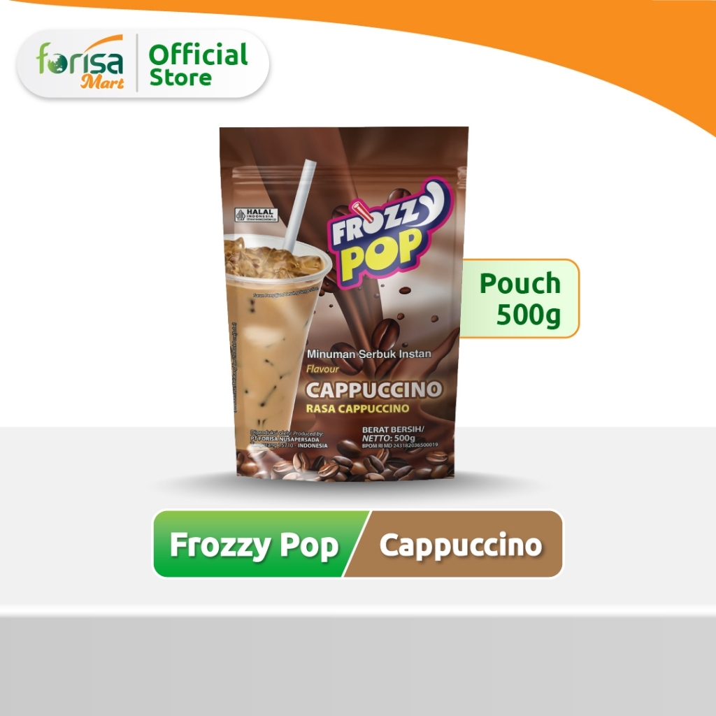 Frozzy Pop Cappucino 500gr - Minuman Powder