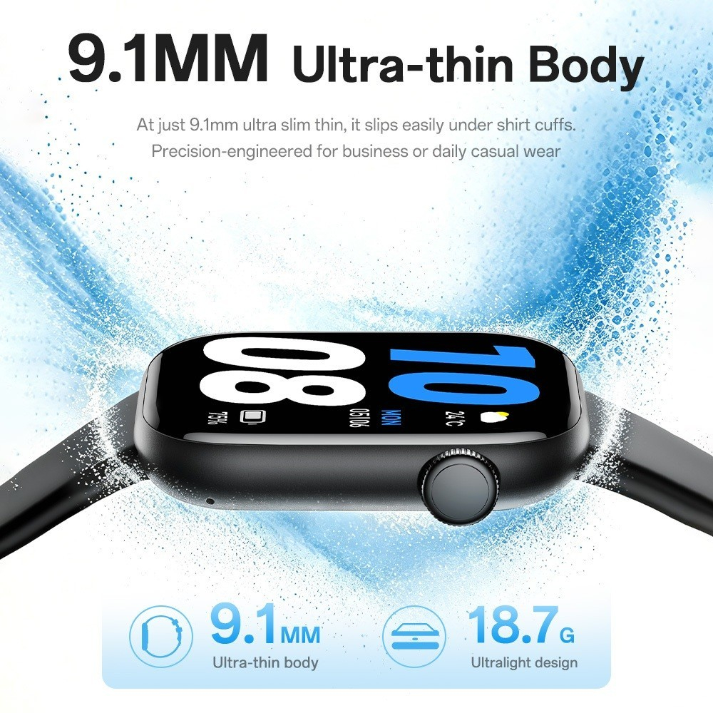 NEW [GARANSI 1 TAHUN]HUAFIT S12 JAM TANGAN SMARTWATCH BLUETOOTH CALL 9.1MM ULTRA TIPIS 18G IP68