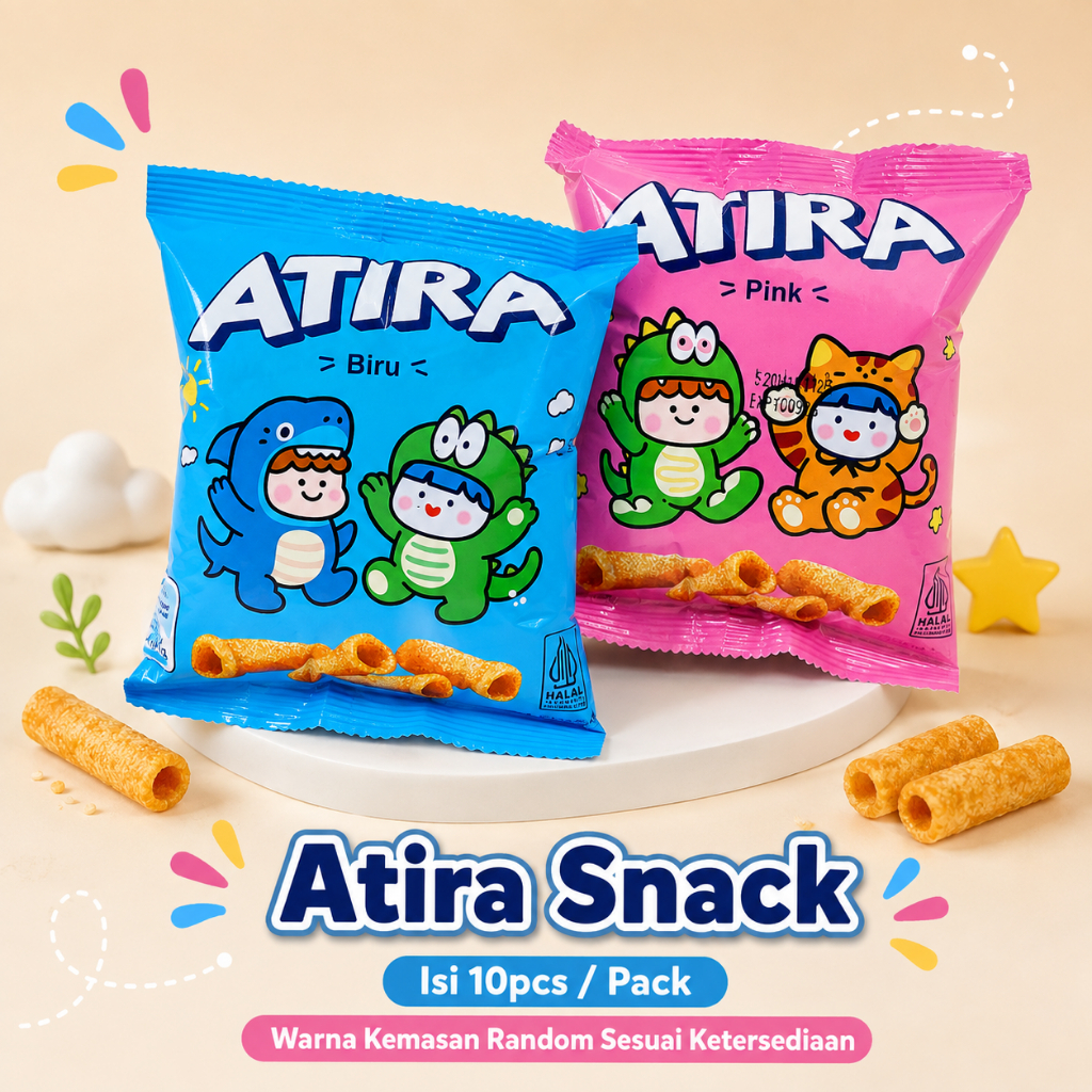Atira Snack Berhadiah Snack Viral isi 10 pcs [KEMASAN BARU]