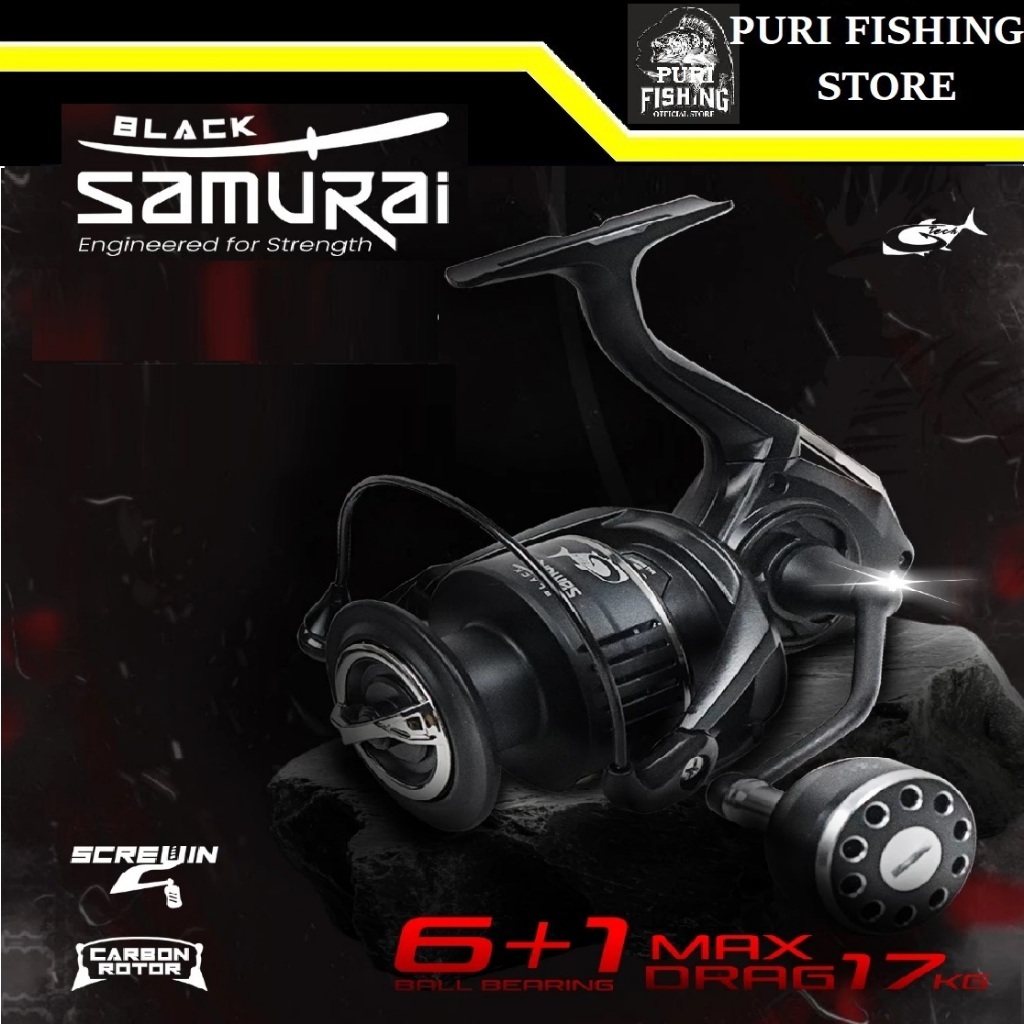 REEL SPINNING G-TECH BLACK SAMURAI 1000-4000
