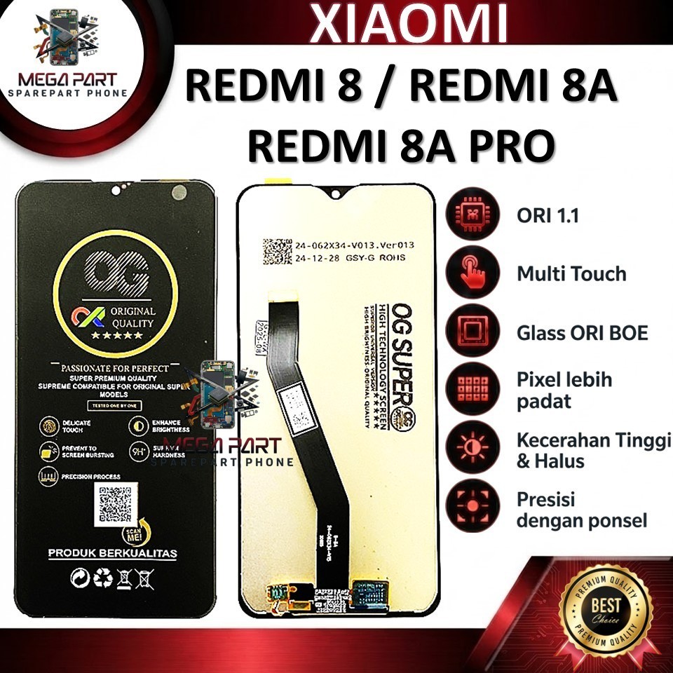 LCD TOUCHSCREEN REDMI 8 / REDMI 8A  REDMI 8A PRO ORIGINAL