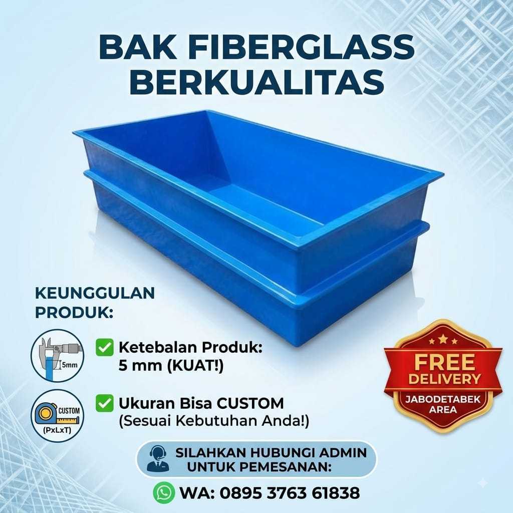 Bak Fiberglass ikan atau live seafood berkwalitas