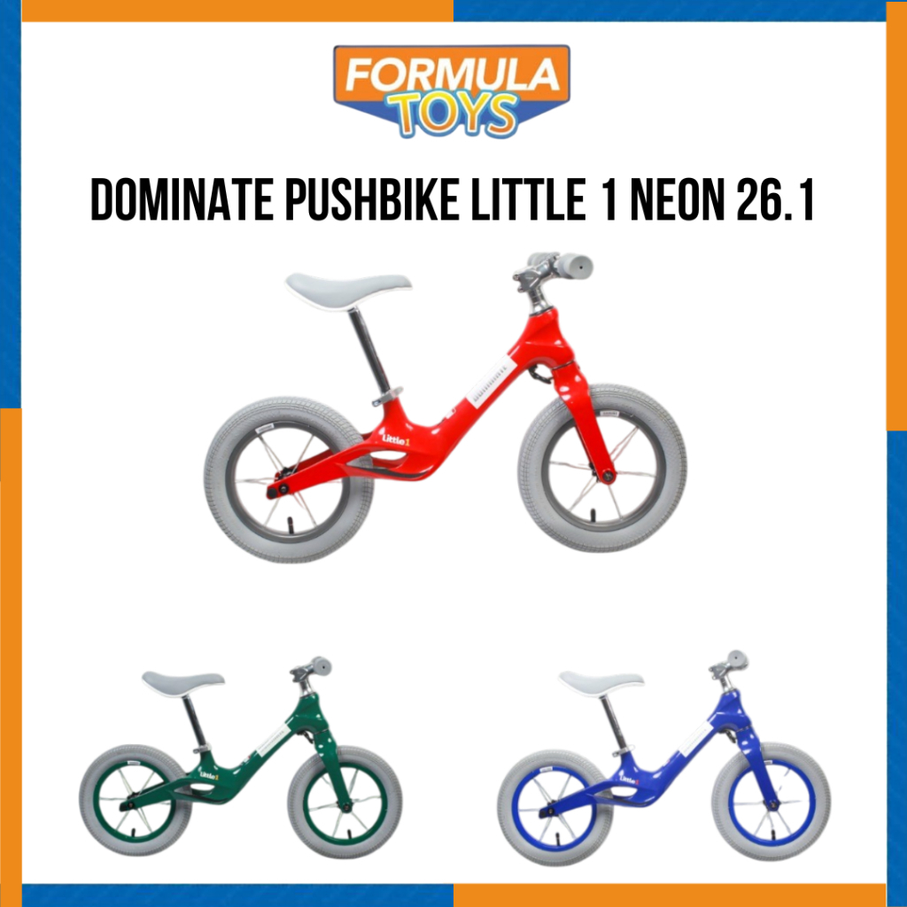 SEPEDA PUSHBIKE DOMINATE PUSHBIKE LITTLE 1 NEON 26.1 FRAME MAGNESIUM