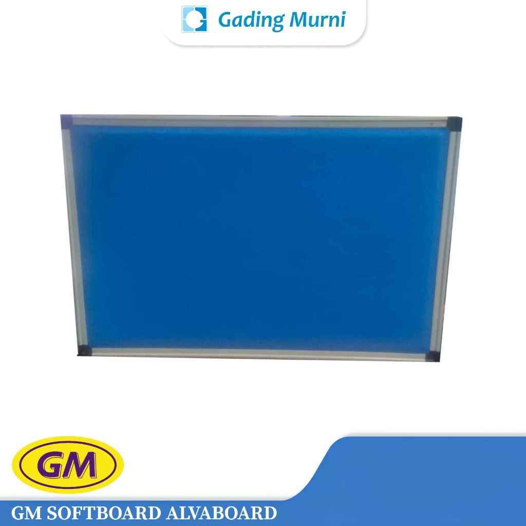 GM Softboard Alvaboard Gantung (Berbagai Ukuran) | Papan Pin Pengumuman Softboard Lapis Karpet | Pin