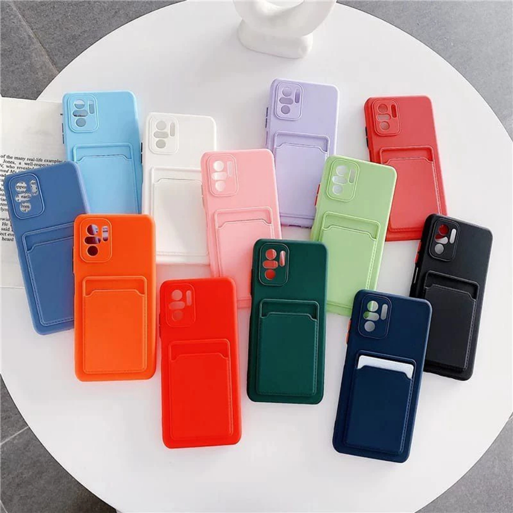 #002 Soft Case Slot Card Kompatibel For OPPO A15 - OPPO RENO 5F - OPPO A16 - OPPO A74 - OPPO A16E - 