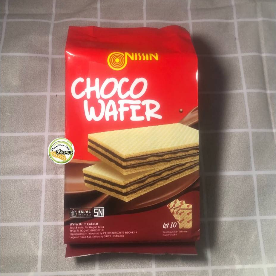 nissin choco wafer 175gr / nissin wafer mini / nissin cokelat wafer kecil isi 10 / nissin wafers mer
