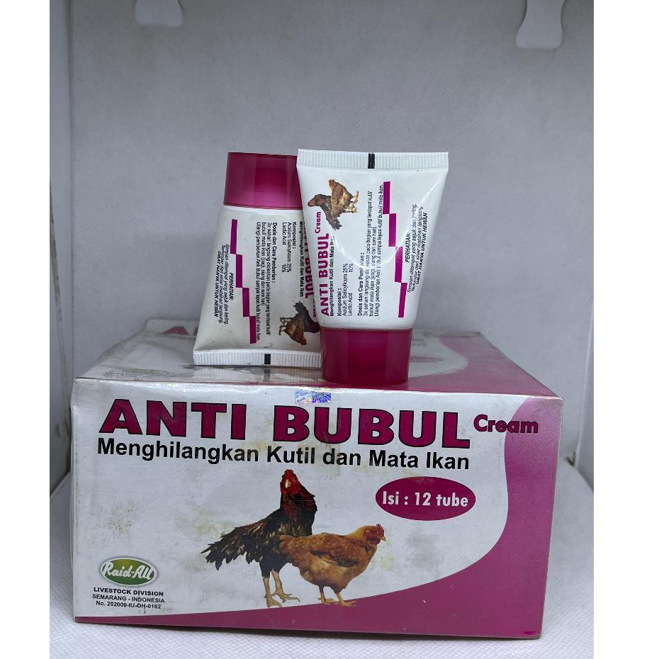 1 BOX SALEP  BUBUL OBAT BUBUL AYAM KAKI AYAM BUBUL ANTI BUBUL CREAM