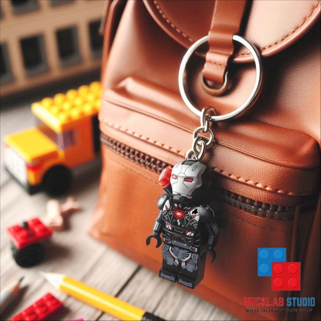 Minifigure dan Gantungan Kunci Action Avengers Iron Man, Tony Stark Keychain, Pepper Pots