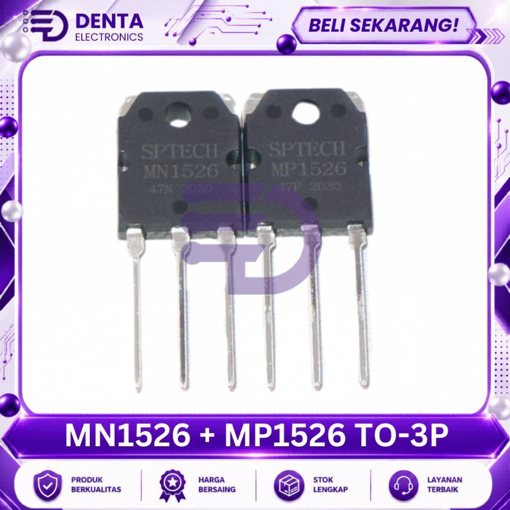 MN1526 + MP1526 TO-3P - Komponen Elektronik