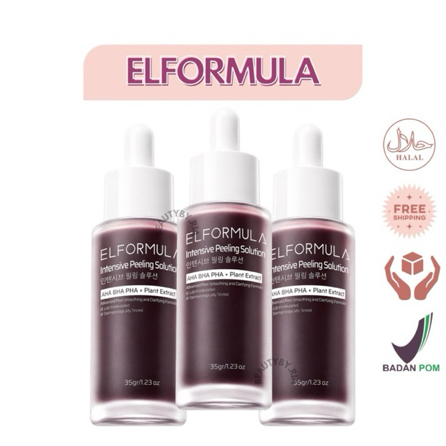 ELFORMULA Intensive Peeling Solution 35 gr - Peeling Serum Dark Spot Glass Skin Eksfoliasi Wajah Sel
