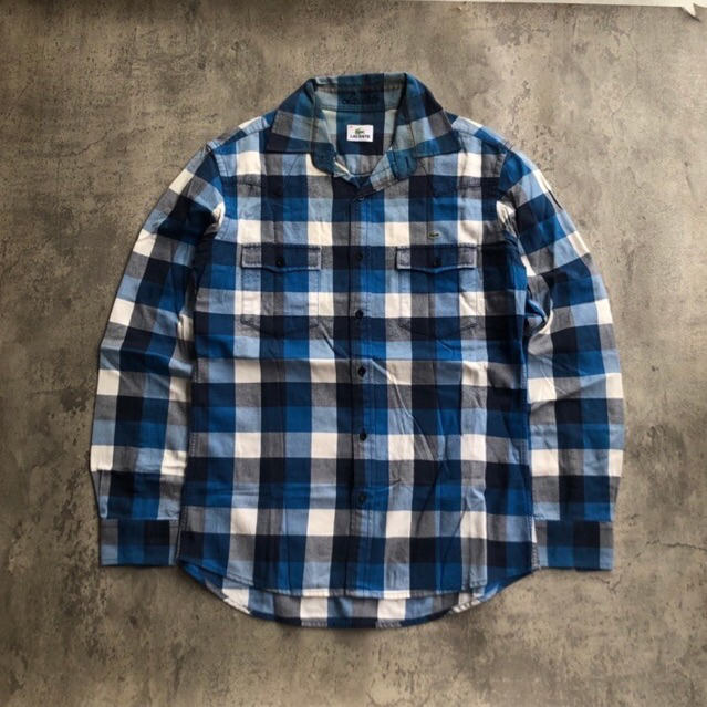 FLANEL LACOSTE SMALL LOGO BORDIR