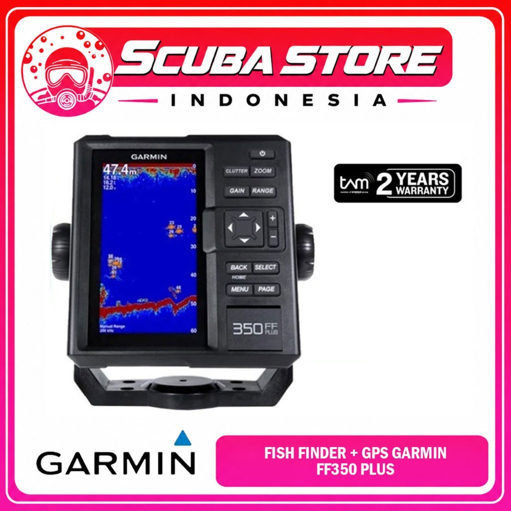 Garmin FF 350 GPS Fish Finder Original Kapal FF350 Navigation Marine Alat Navigasi Pelacak Ikan Gara