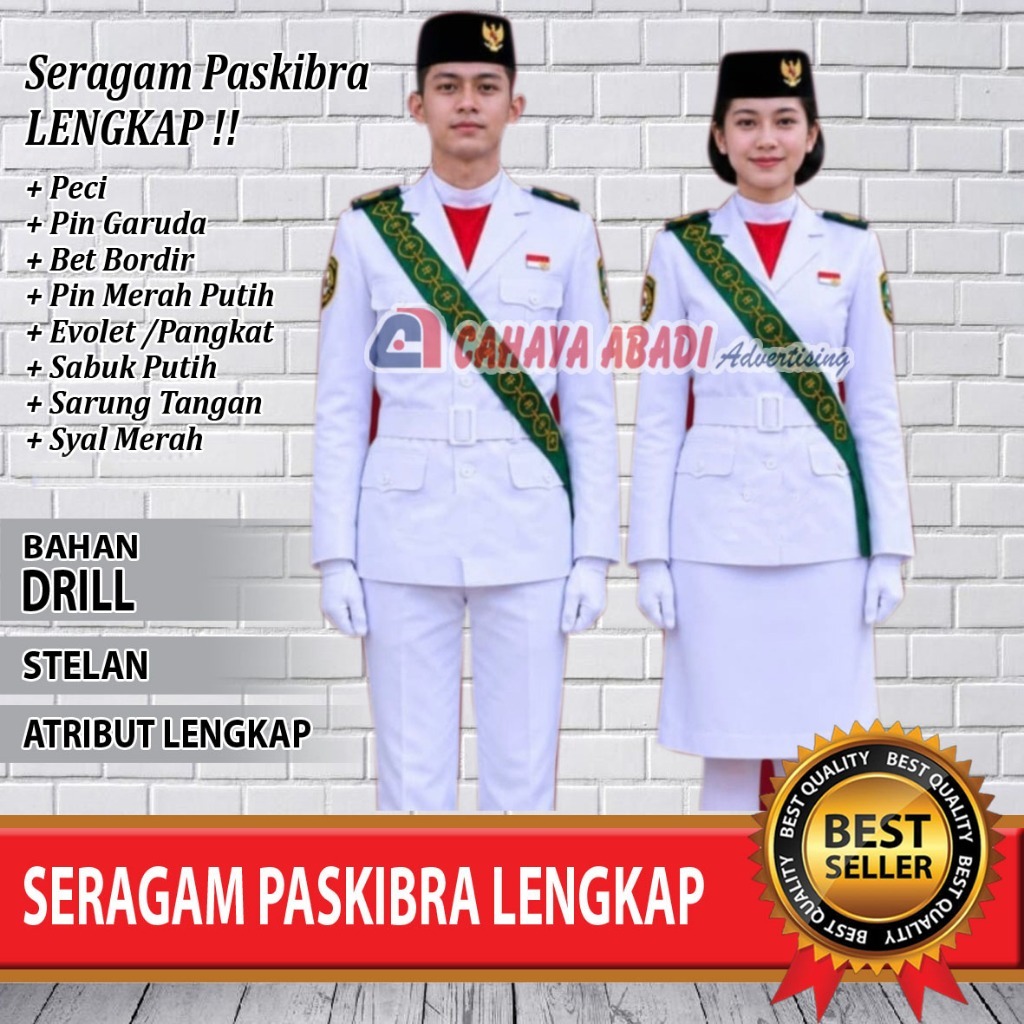 Seragam PDU PASKIBRA Putra Putri Lengkap