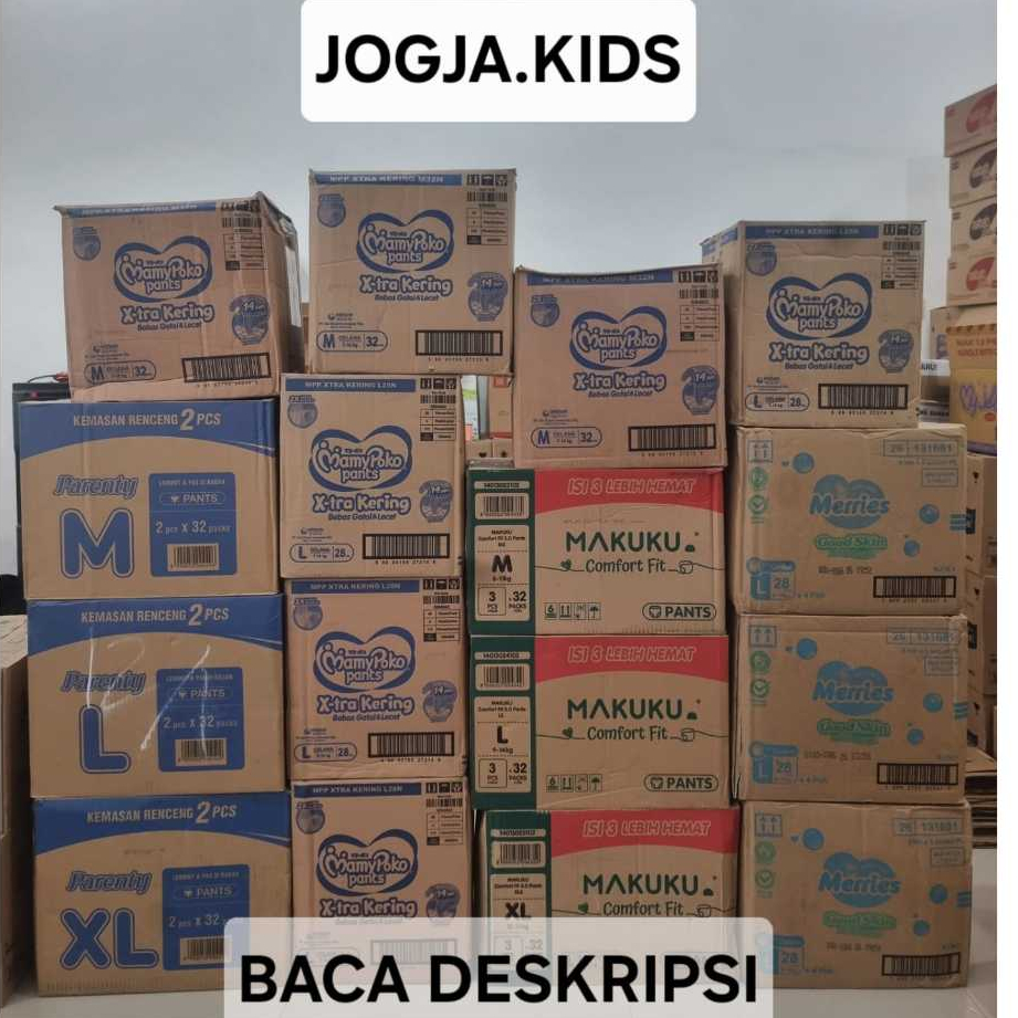 [10 KARTON] POPOK CELANA/PANTS MERRIES GOOD SKIN L42/XL38 - LANGSUNG KIRIM