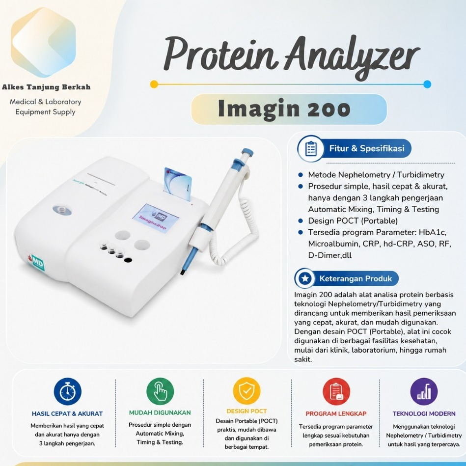 Alat Cek HbA1c dan Protein Analyzer Imagin 200