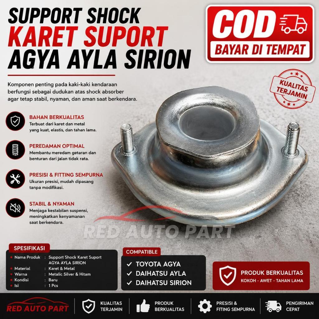 SUPPORT SHOCK KARET SUPPORT DEPAN TOYOTA AGYA / SUPPORT SHOCK DEPAN AYLA