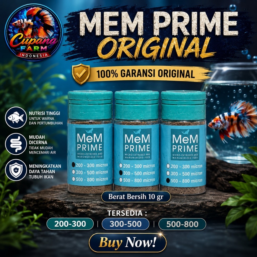 PELET MEM 200-300, 300-500, 500-800 MICRON ORIGINAL/50GRAM