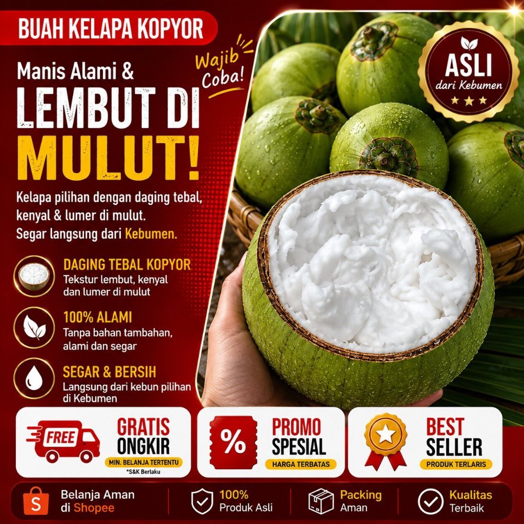 PROMO  Kelapa Kopyor Asli - Kelapa Kopyor Asli Kebumen