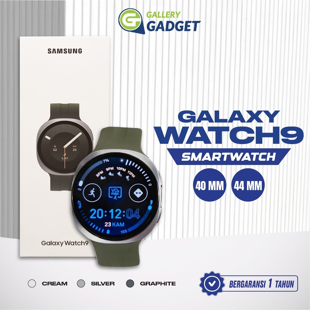 Samsung Galaxy Watch9 40mm 44mm AI Smartwatch Android Watch 9 Jam Tangan Olahraga Garansi Resmi