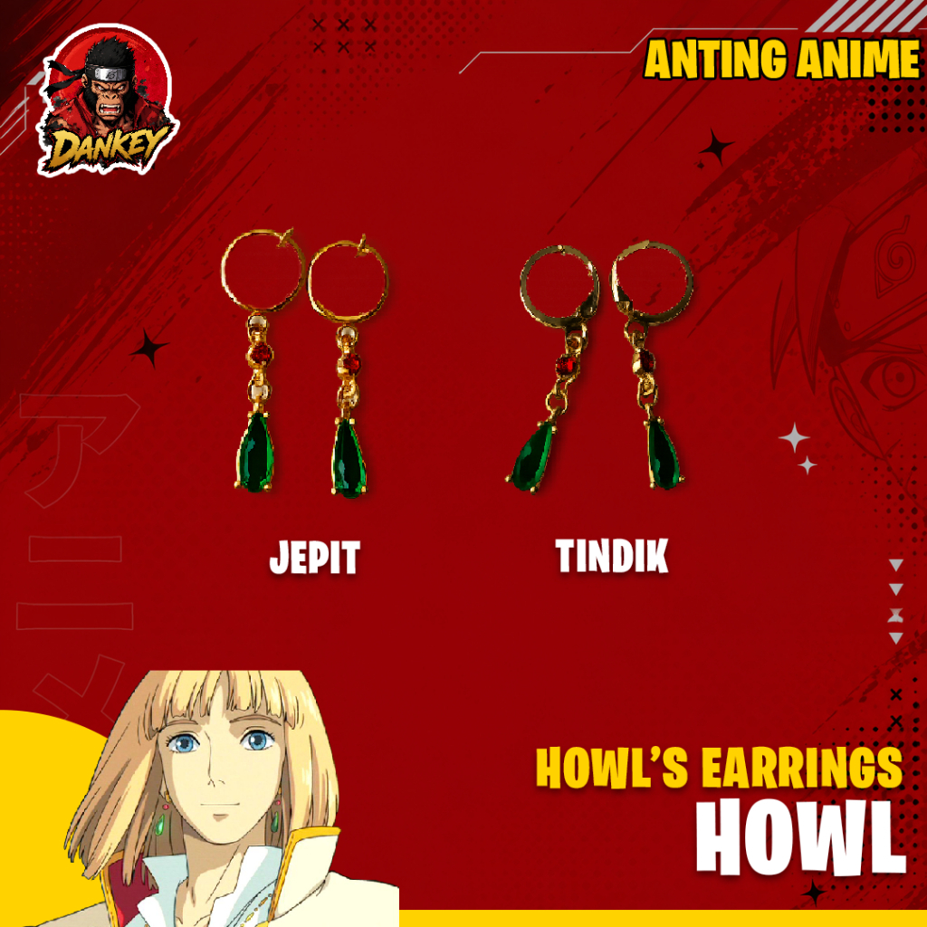 Anting Howl Cosplay Anime Howl's Moving Castle