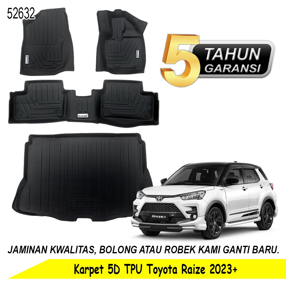Karpet Mobil 5D TPE Car Mat Toyota Raize