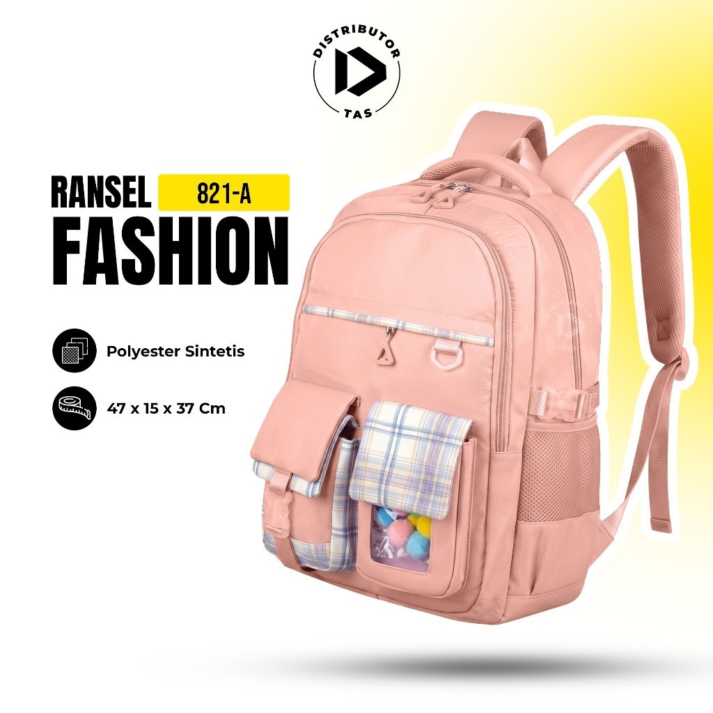 GOSH - Tas Ransel Sekolah Anak Perempuan SD SMP Import Premium Muat Laptop 14 Inch