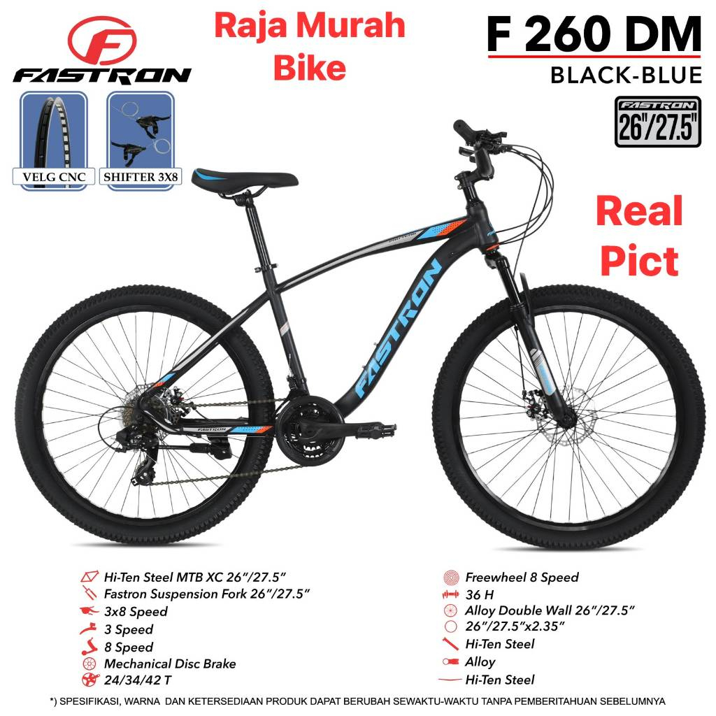 Sepeda gunung mtb 26  inch Fastron f-260 DM sepeda gunung fastron F260 DM