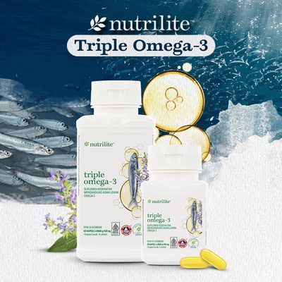 Nutrilite Triple Omega 3 - 60 Softgel Amway Salmon