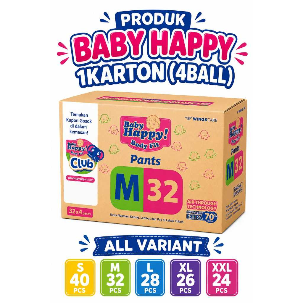 BABY HAPPY KARTON (ISI 4) / BABY HAPPY KARTONAN (ISI 4)