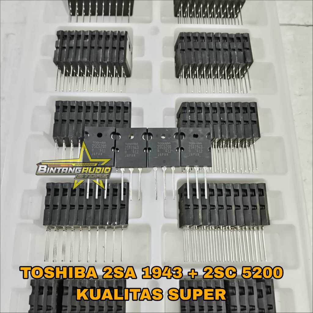Transistor TOSHIBA SUPER Original JAPAN 2SA1943 2SC5200 1943 5200 KUALITAS SUPER