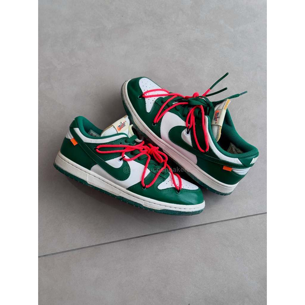 [Ready Stock] Dunk Low Off White Pine Green - 100% Original Guaranteed
