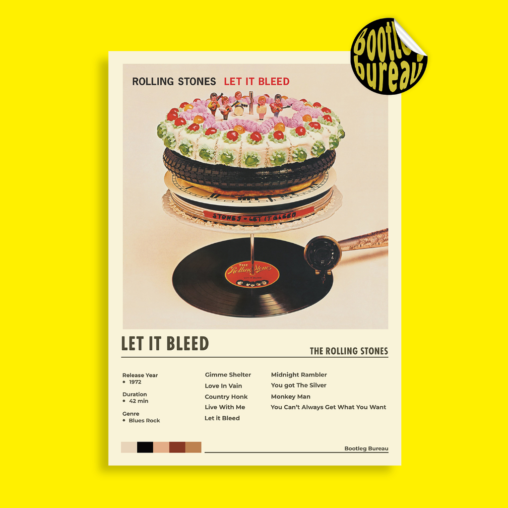 Poster Cover Album The Rolling Stones - Let It Bleed