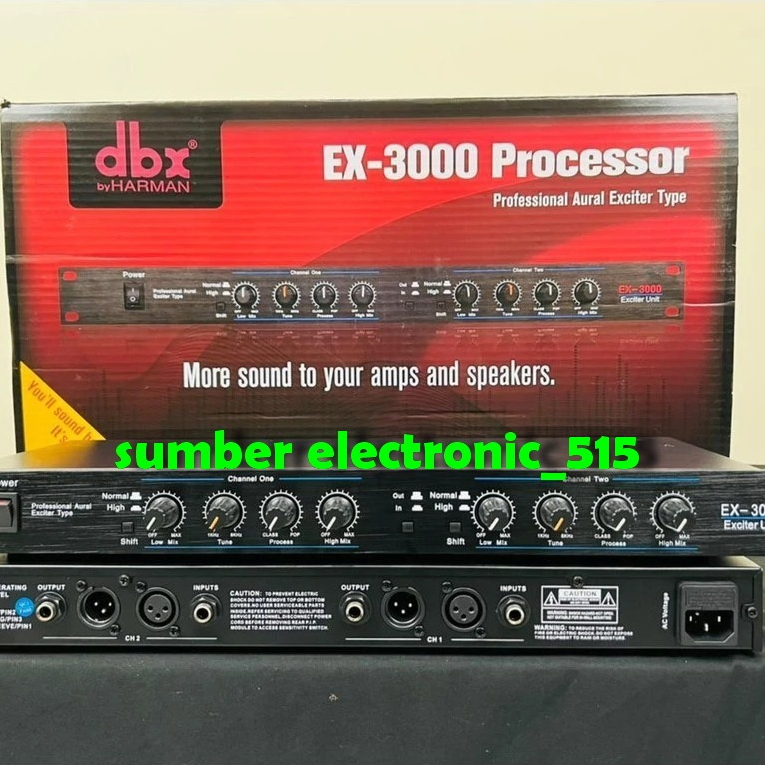 Processor Dbx Ex3000 Audio Processor Ex 3000 Ex3000