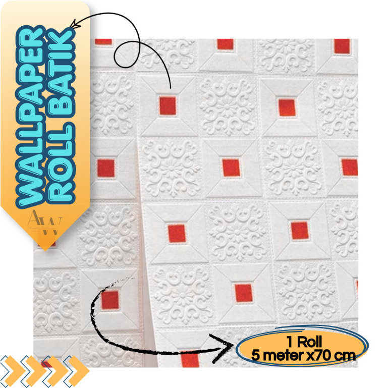 WALLPAPER DINDING ROLL WALLPAPER 3D FOAM ROLL ROLLAN
