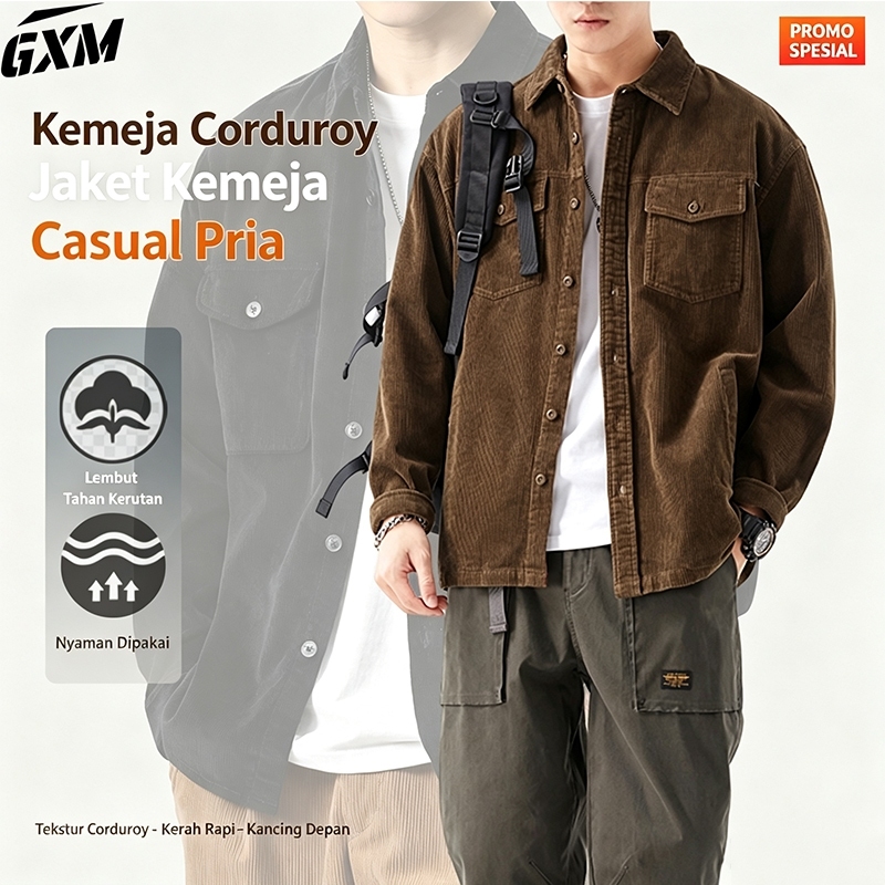 jaket corduroy pria jumbo,jaket corduroy lengan panjang,jaket corduroy pria vintage,outer pria casua