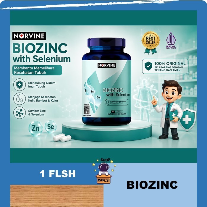 BIOZINC NORVINE (BIOTIN ZINC WITH SELENIUM) – HALAL ORIGINAL