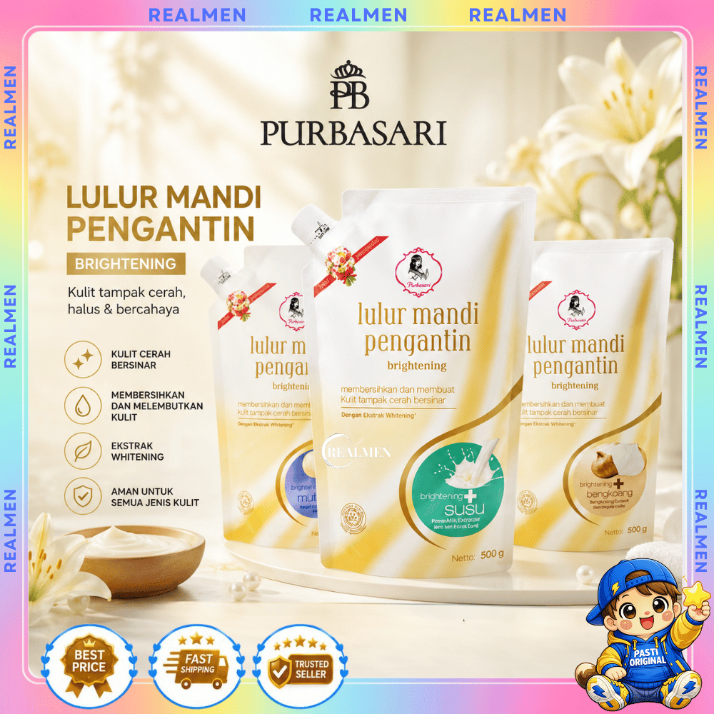 Purbasari Lulur Pengantin 500G / Lulur Pemutih Pencerah / Lulur pelembab kulit /Perontok daki