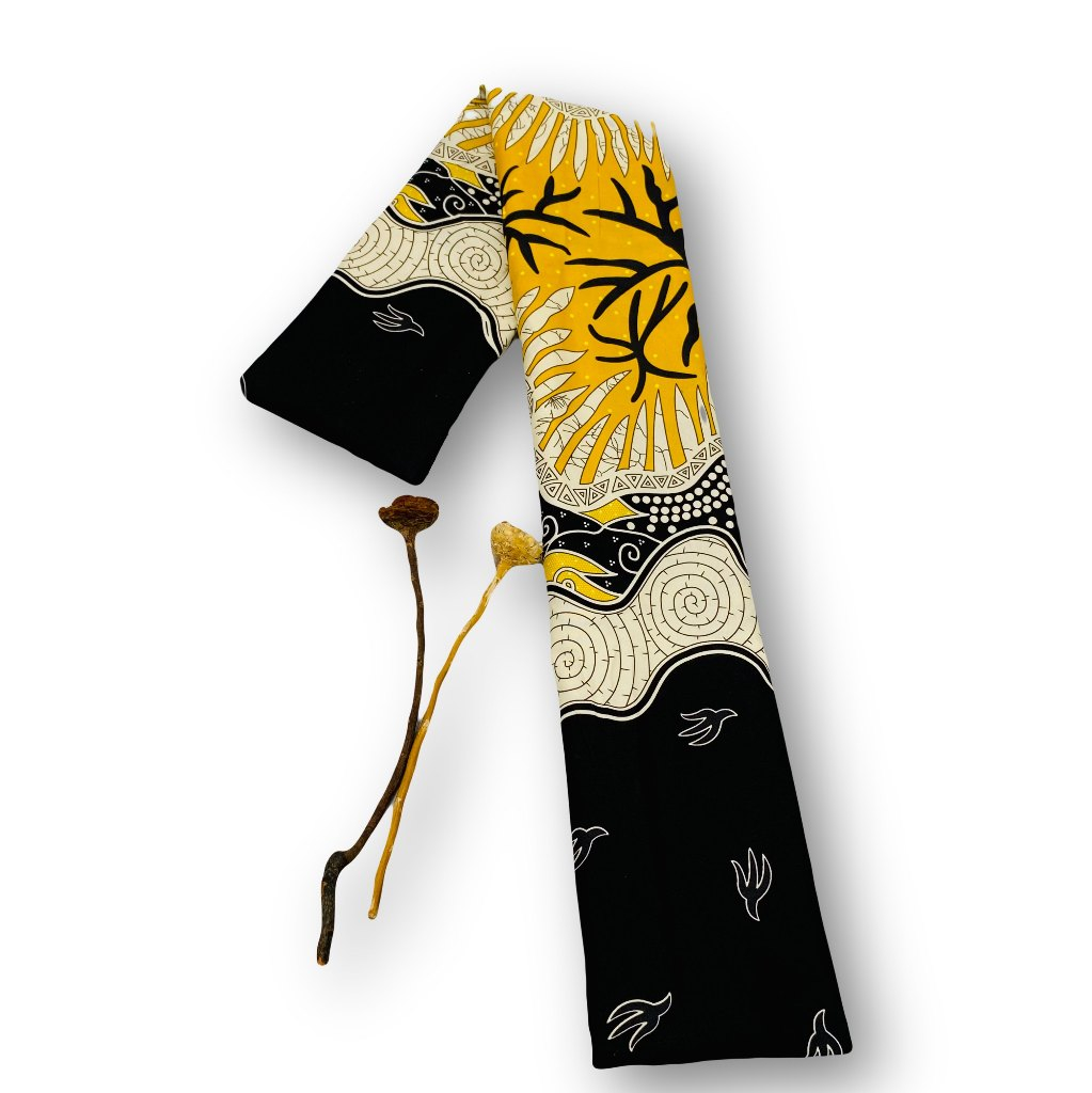 Benang Raja Kain Batik Katun Lumut Kuning (HANYA KAIN SAJA TANPA BOX)