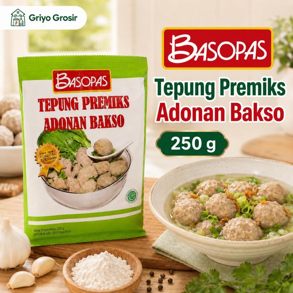 Basopas Tepung Premix Adonan Bakso 250 g Bumbu Bakso Instan