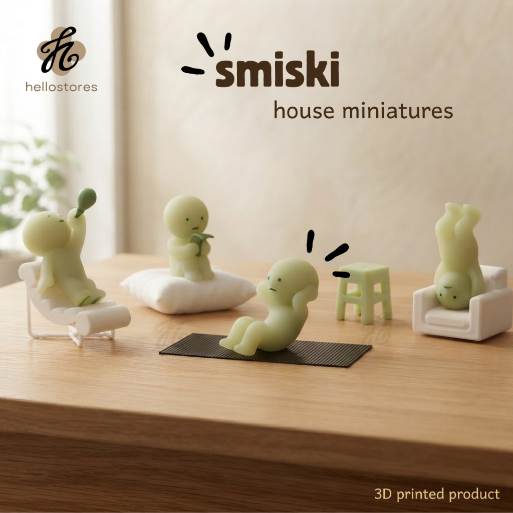 Smiski Minature House Furniture (NO FIGURE SMISKI) - miniatur furnitur untuk pajangan doll house