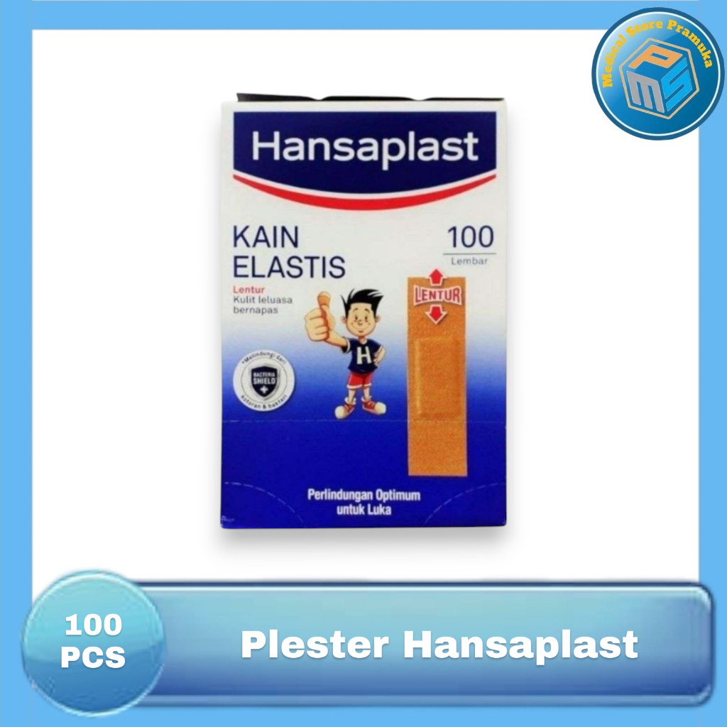Hansaplast Kain Elastis 100 Lembar  Plester Hansaplast 100 Lembar