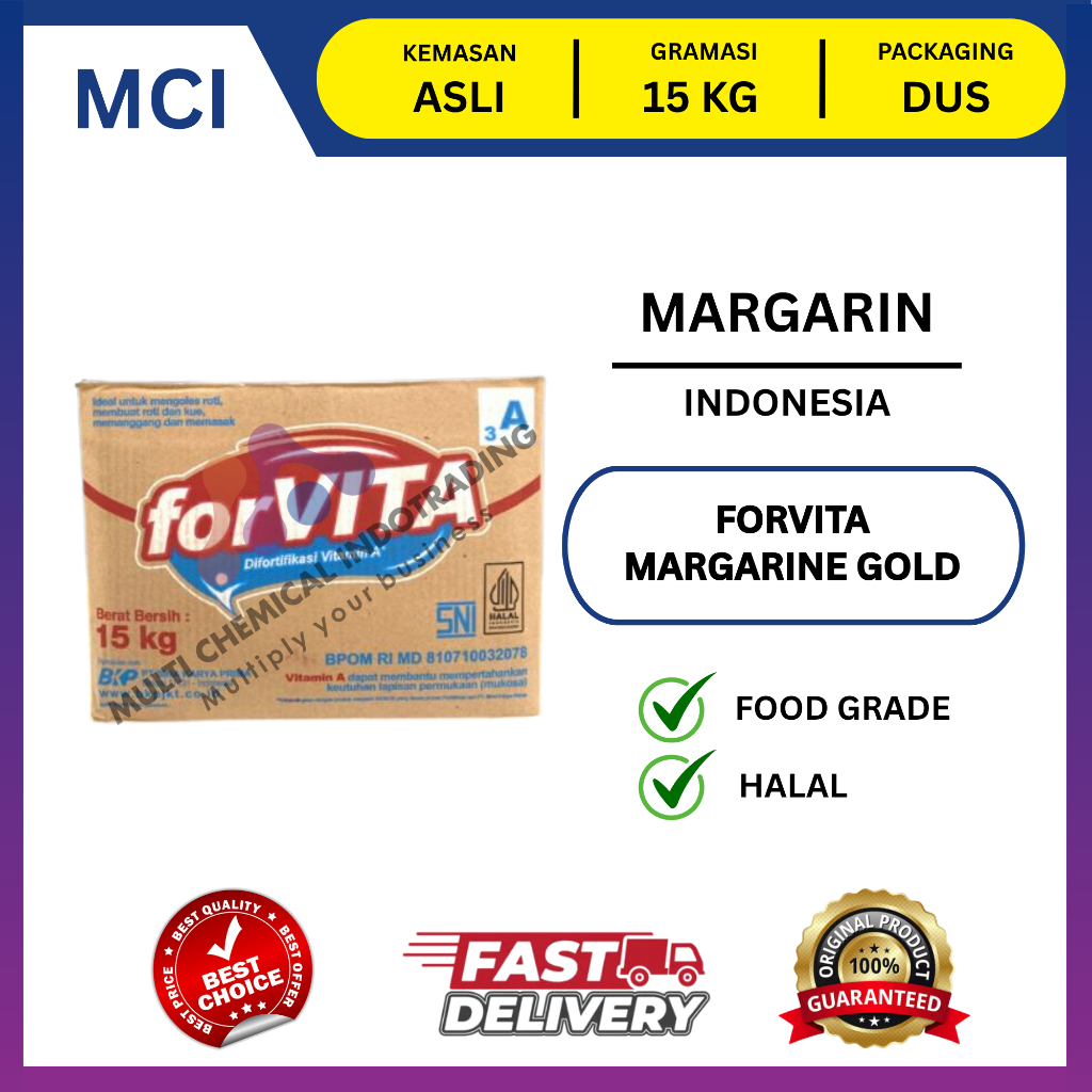 FORVITA MARGARINE GOLD 15 KG / MARGARIN FORVITA