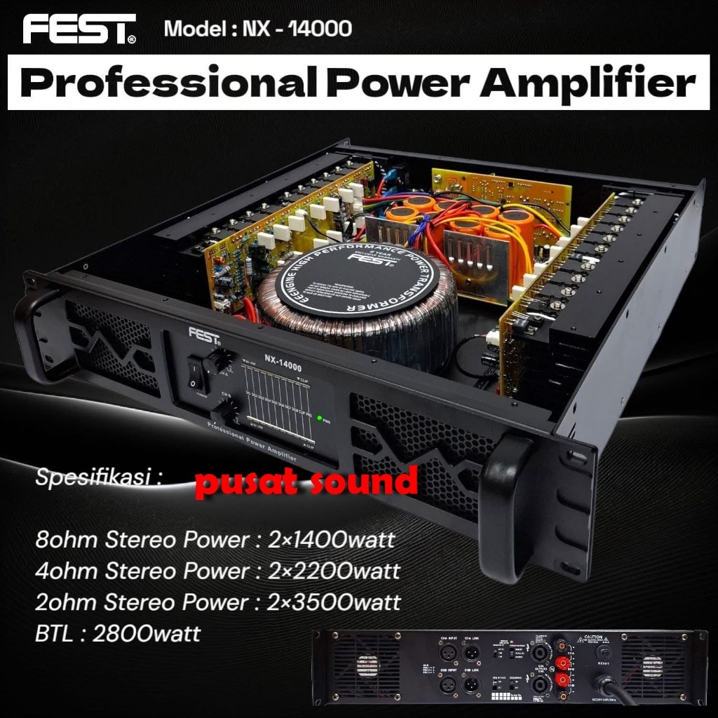 Power Amplifier Fest Nx14000 Nx 14000 Original